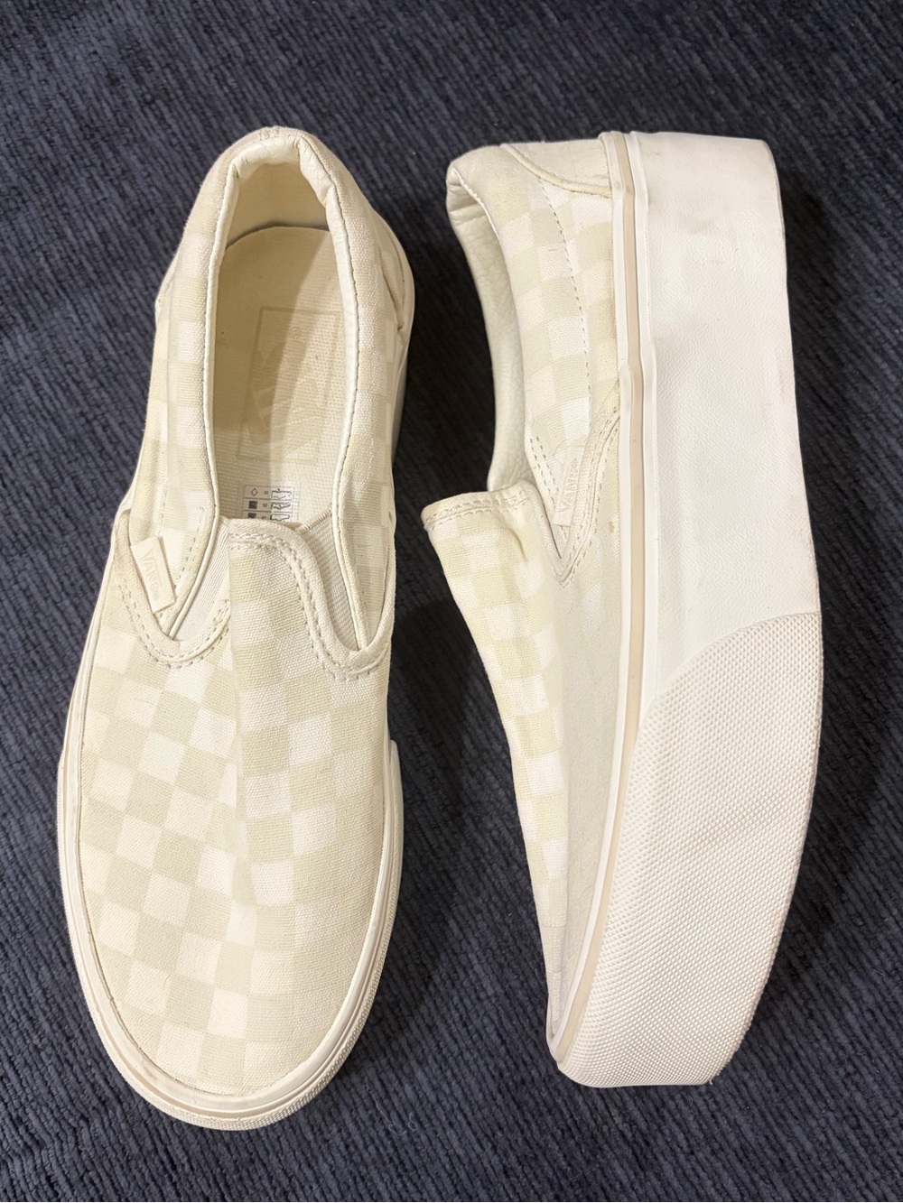 Vans Checkered Platform Size 9
